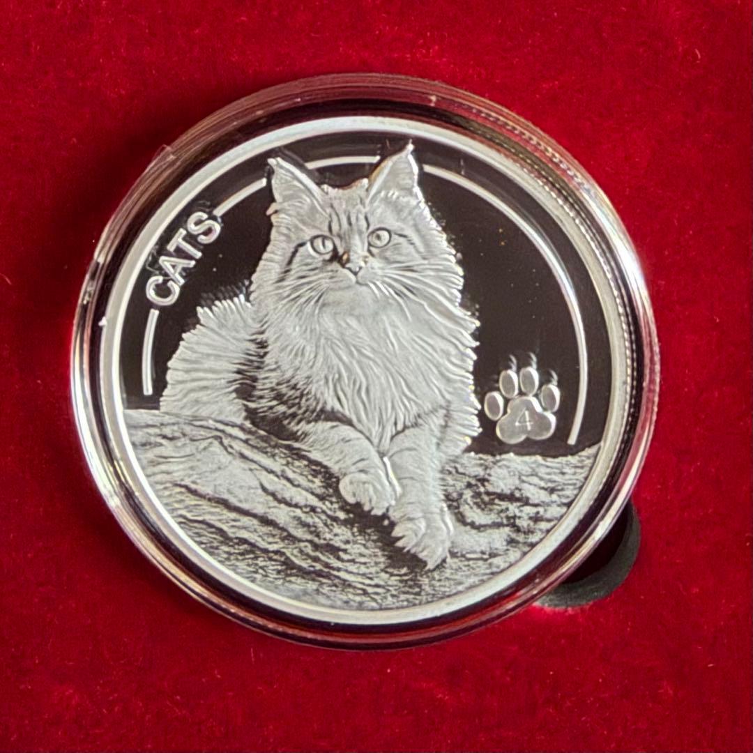 レア☆2025 1oz フィジー キャット 猫 銀貨 純銀 シルバー