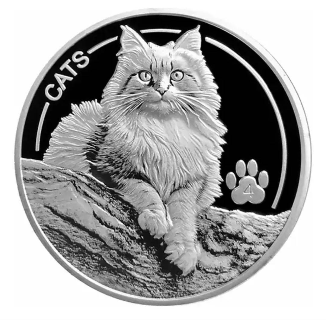 レア☆2025 1oz フィジー キャット 猫 銀貨 純銀 シルバー