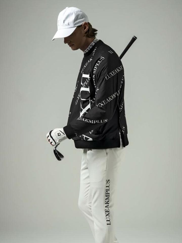 LUXEAKMPLUS 23AW バイカラー総柄中綿 スニードジャック ゴルフ
