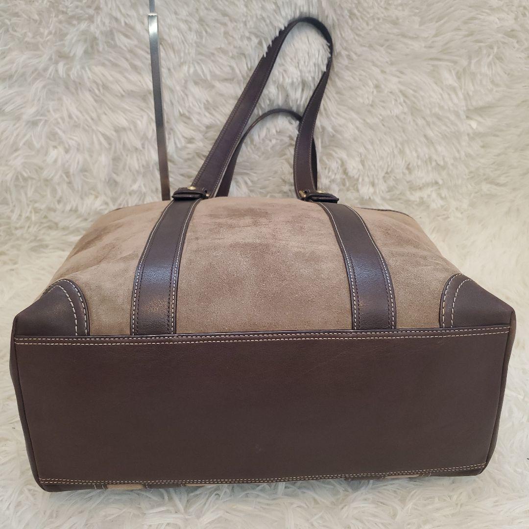 ⭐美品⭐COACH スエード トートバッグ ブラウン a4収納
