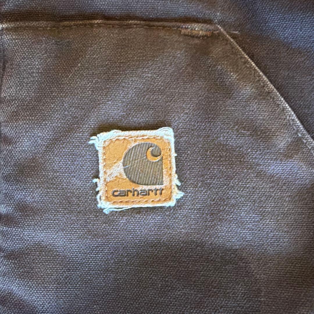 Carhartt アメリカ製　ダックベスト　ダークブラウン　Ｍサイズ