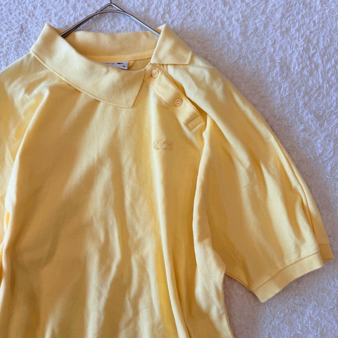 ラコステ ポロドレス ポロワンピース ロング スリムフィット 36 イエロー美品