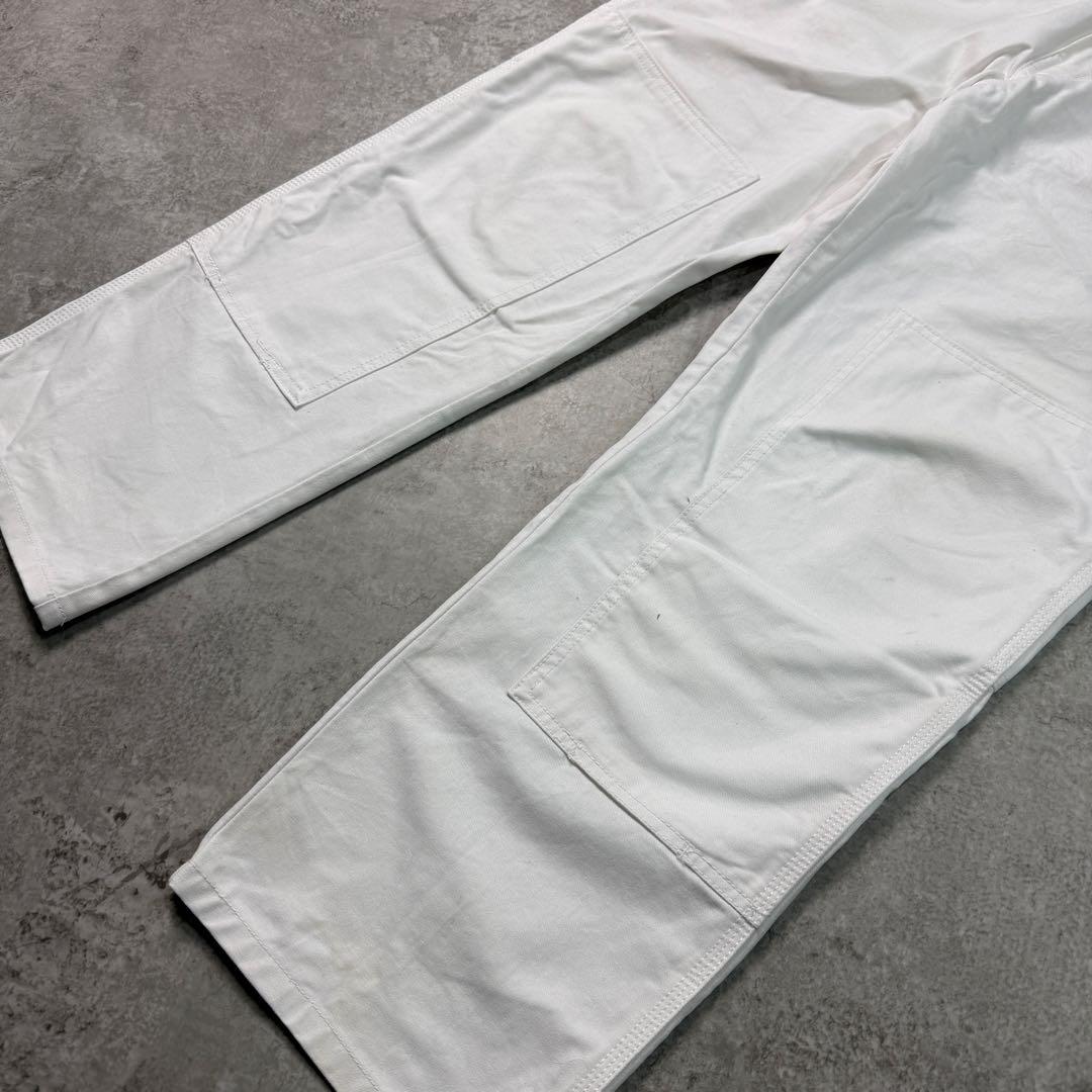 人気ホワイト■Dickies ディッキーズ【34】ダブルニー ペインター パンツ