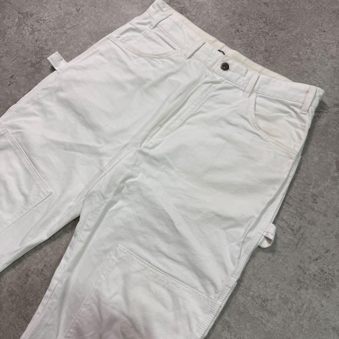 人気ホワイト■Dickies ディッキーズ【34】ダブルニー ペインター パンツ