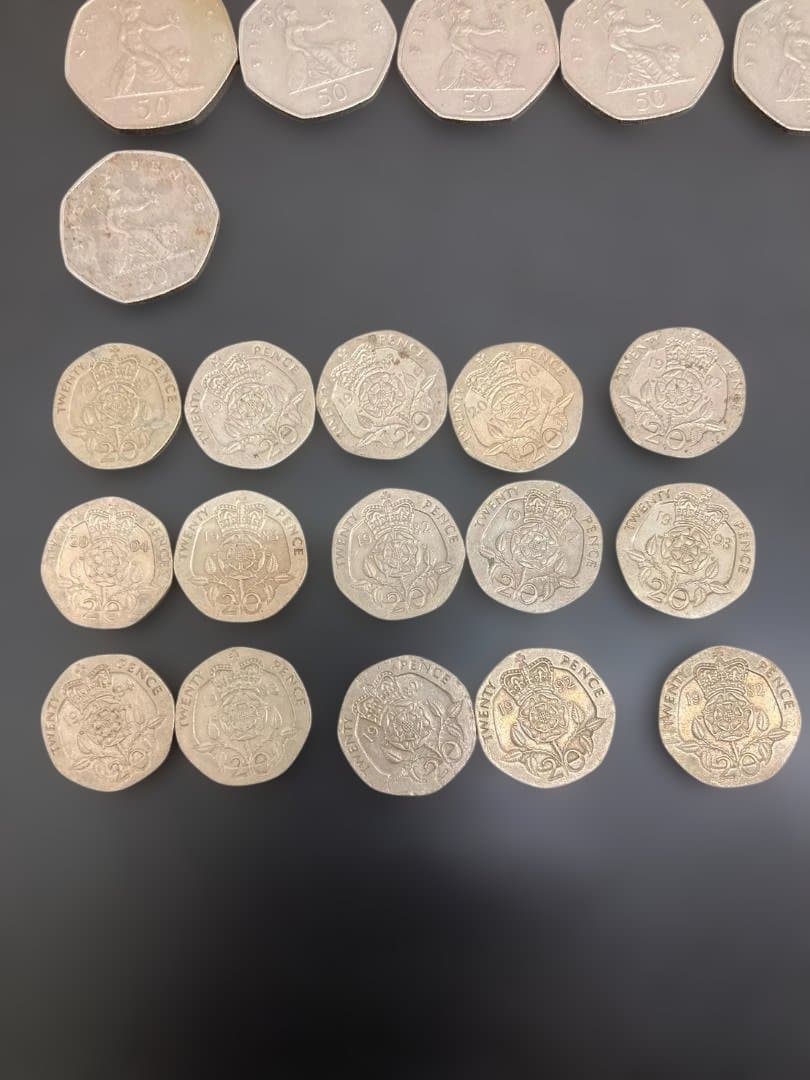 イギリス　紙幣・硬貨　合計　43ポンド