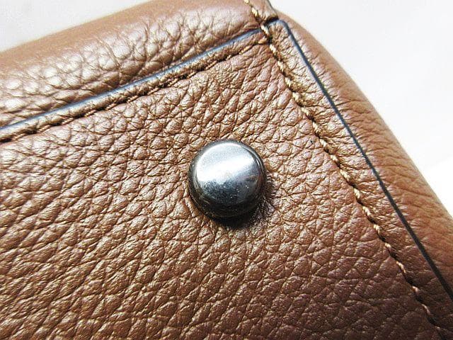● COACH レザー 2way トートバッグ ブラウン CR390 メンズ
