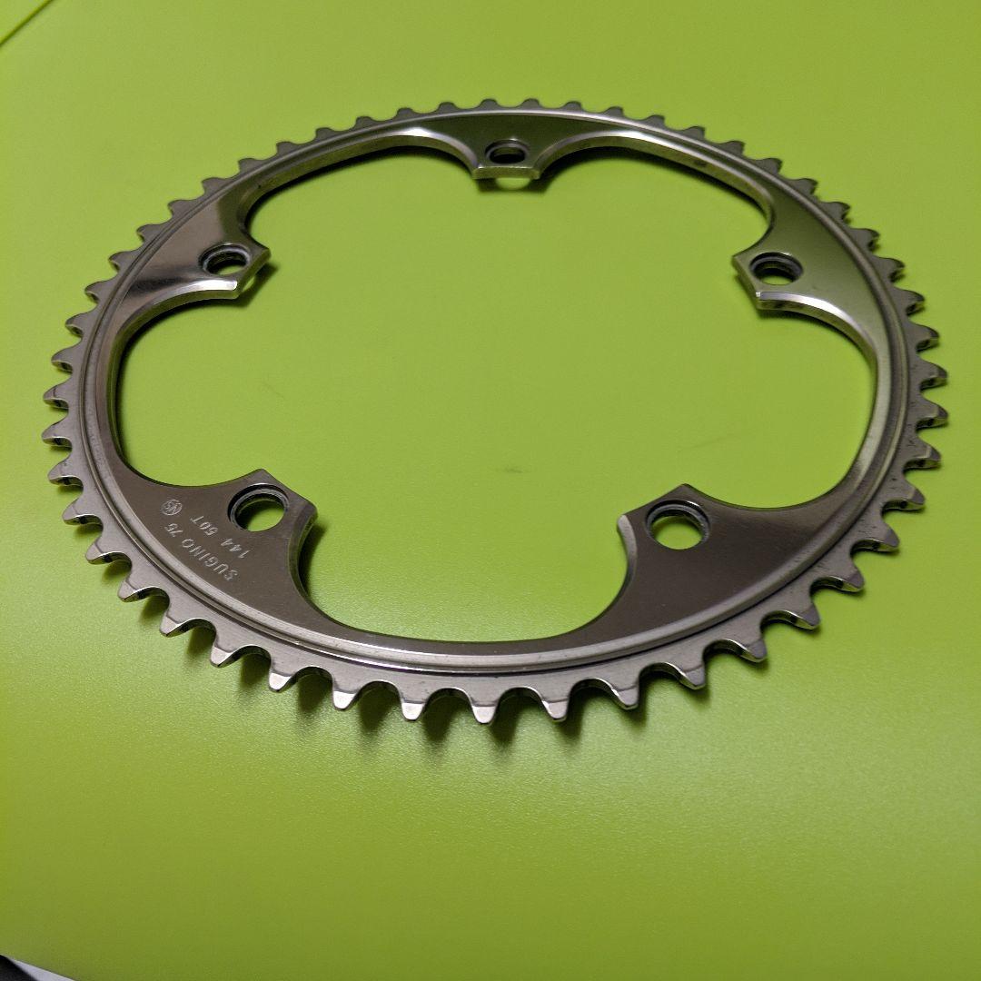 超美品　スギノ75 PCD144T 50T チェーンリング NJS