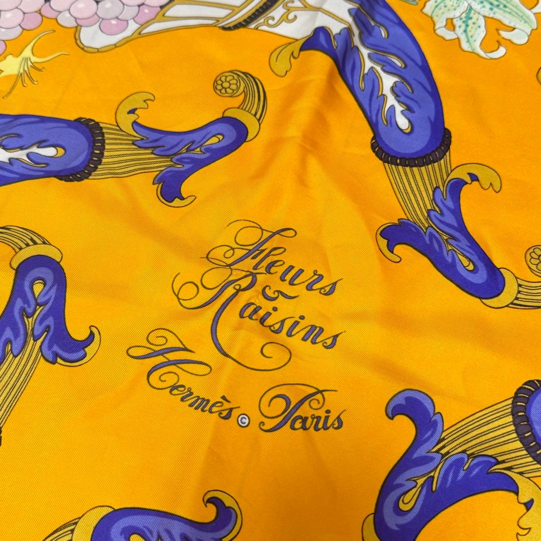 L*a様 Hermès Fleurs Raisins シルクスカーフ