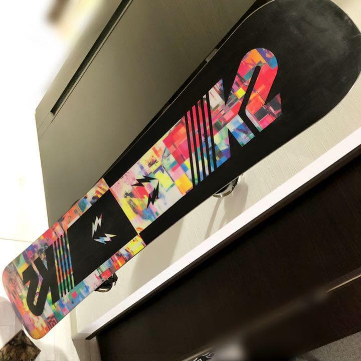 セット K2 バッグ ビンディング 板 スノーボード フラットキャンバー 白黒