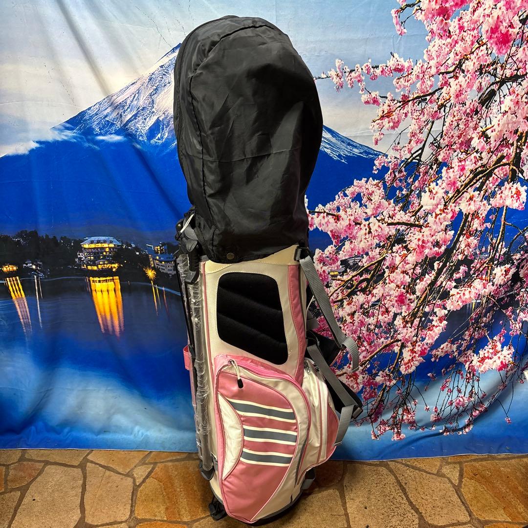寶BV-1133 adidas アディダス スタンド式 キャディバッグ ピンク