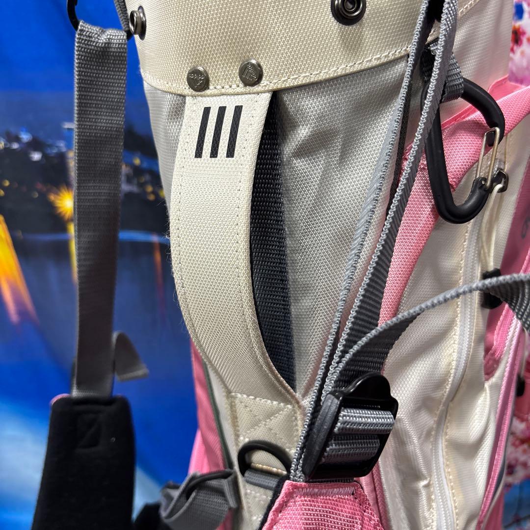 寶BV-1133 adidas アディダス スタンド式 キャディバッグ ピンク