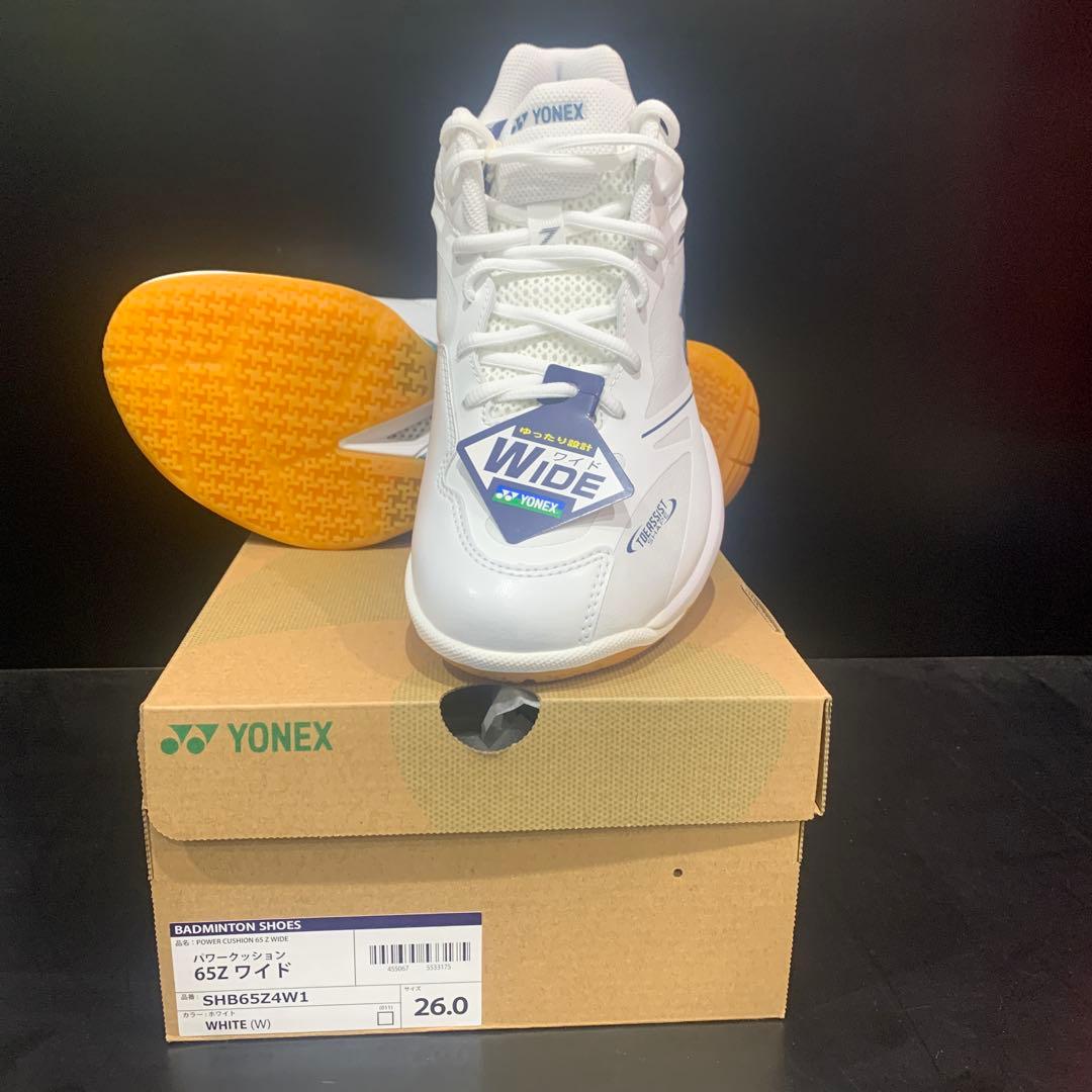 YONEX SHB65Z4W1 バドミントンシューズ 26.0cm ホワイト