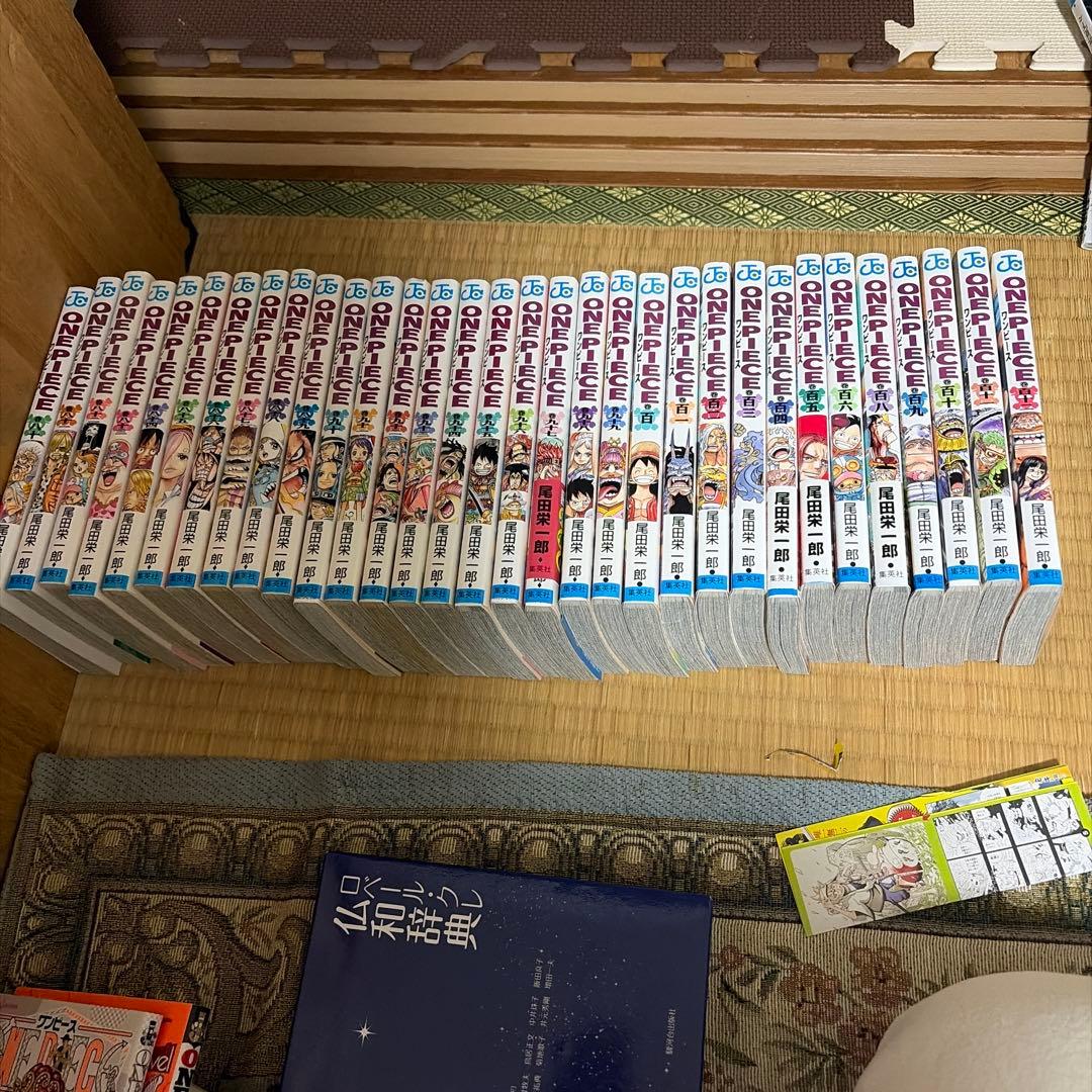 ワンピース 80巻から112までありますが、107巻はありません。