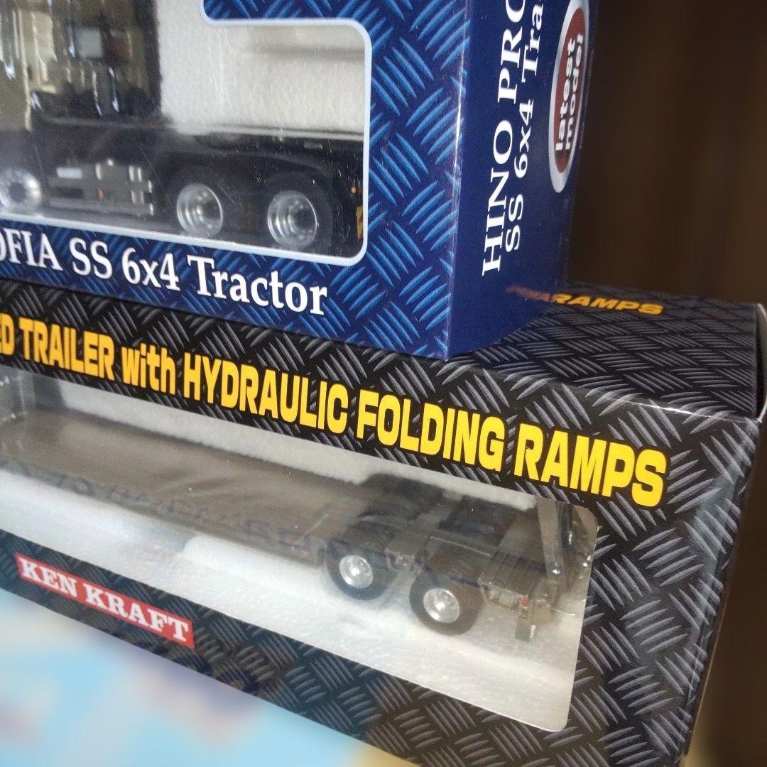 ケンクラフトHINO PROFIA SS 6x4 　トレーラーセット　1/50