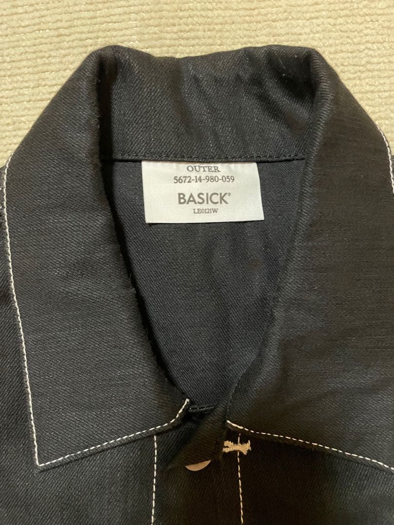 ジャケット・アウター basicks 2ND TYPE DENIM JACKET BLACK