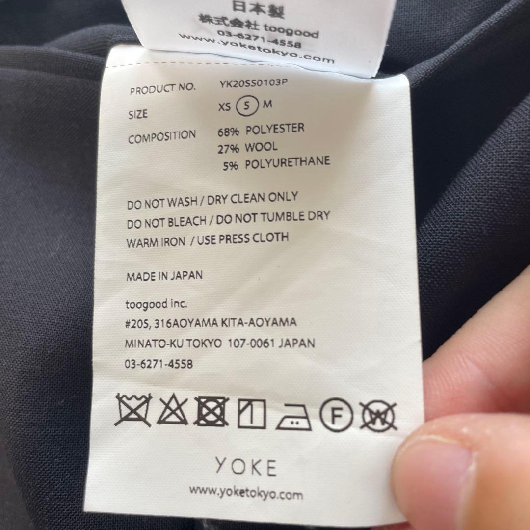YOKE ネイビー スラックス YK20SS0103P