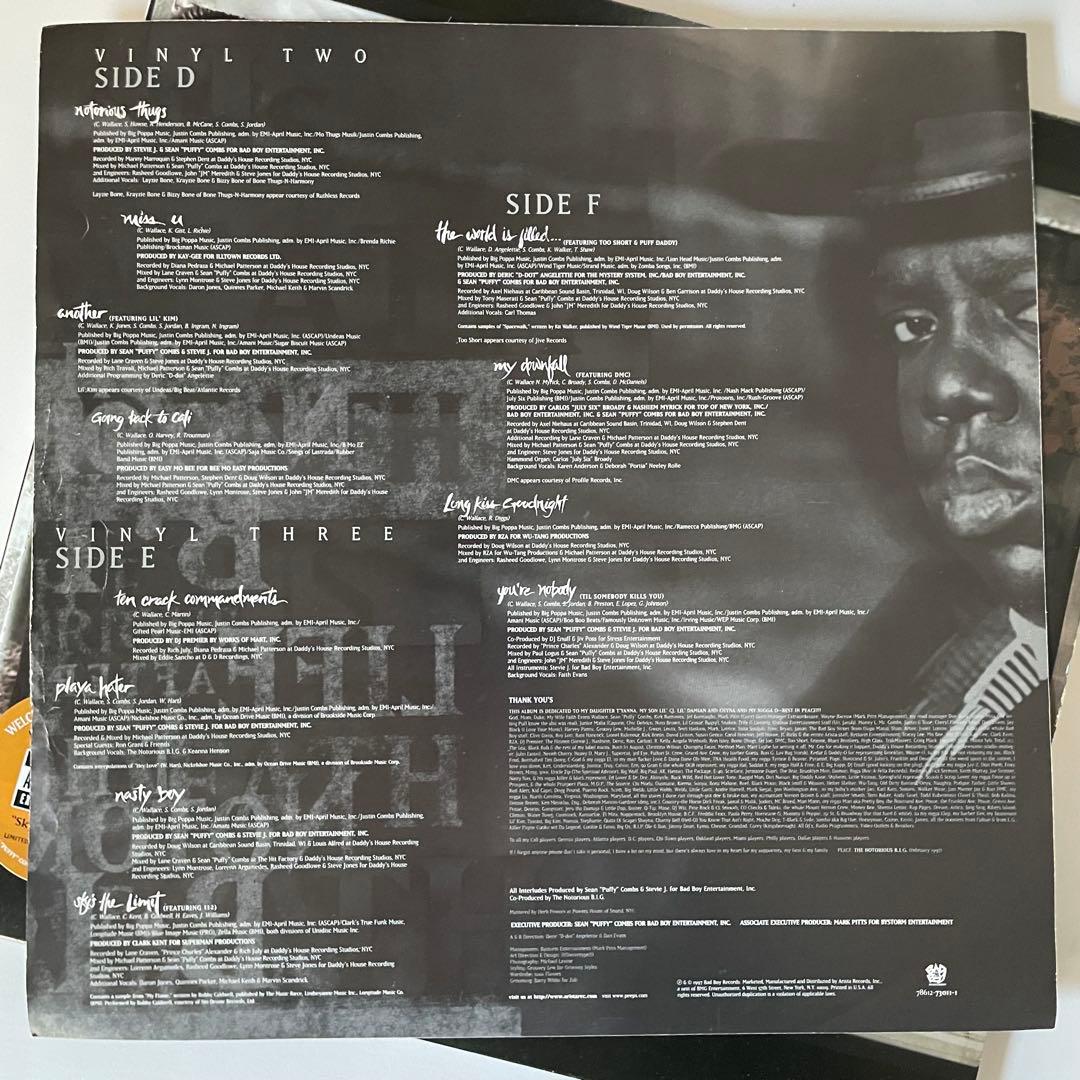 名盤 THE NOTORIOUS B.I.G. 洋楽 HIPHOP レコード