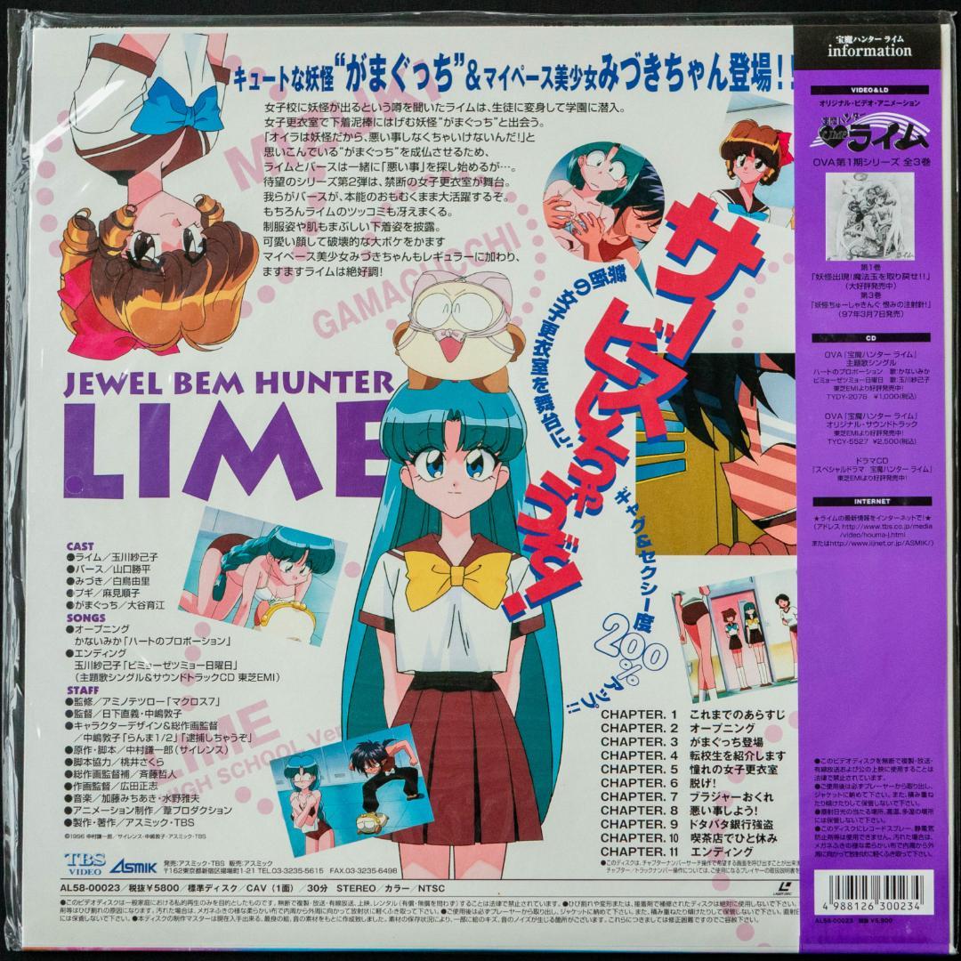 未開封 LD 宝魔ハンター ライム OVA 全3枚 A4告知チラシ 3枚 セット