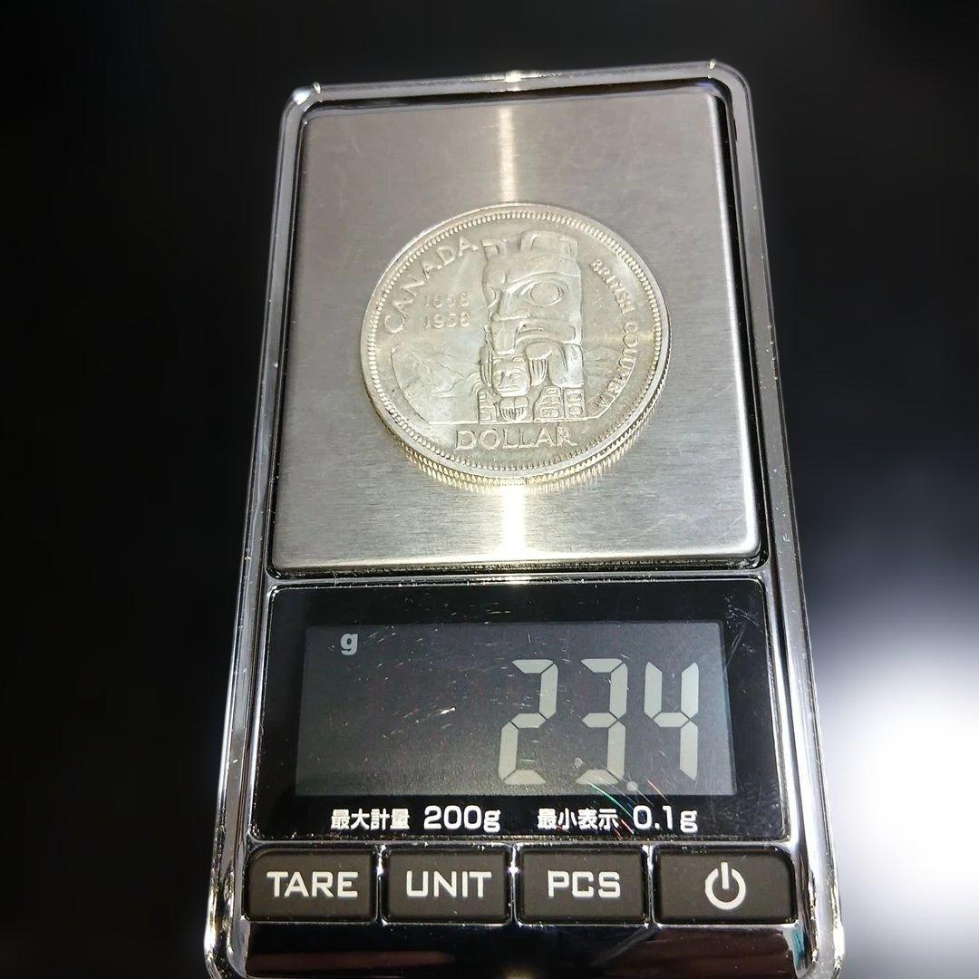 リ*ド様 300円スタート！カナダブリティッシュコロンビア100年記念銀貨