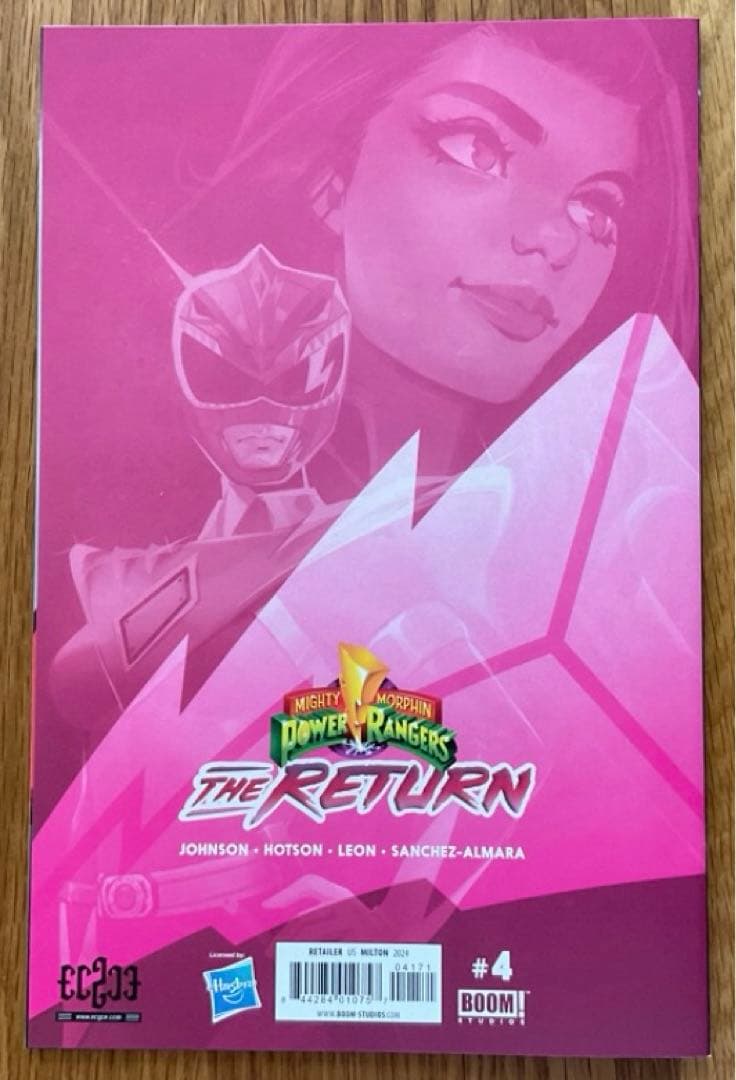 パワーレンジャー・ザ・リターン #4 超レアエクスクルーシブ表紙 アメコミリーフ