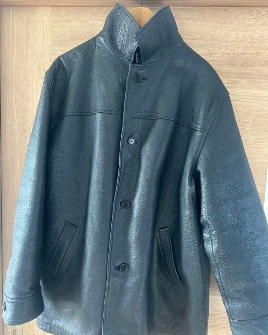 【未使用級】OLD GAP カーコート　本革　木村拓哉　野村訓市　着用　y2k