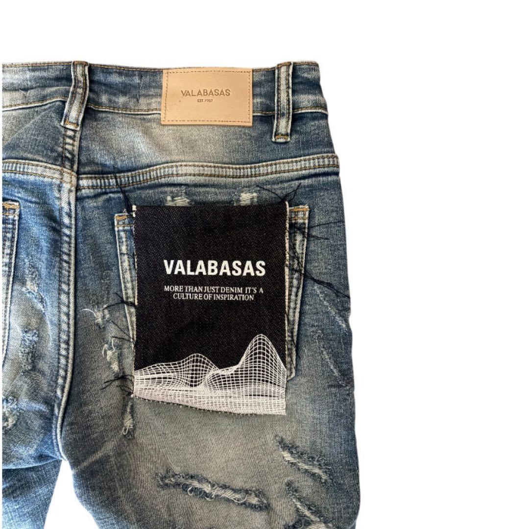 VALABASAS バラバサス　フレアデニム　ハードクラッシュフレア　サイズ30