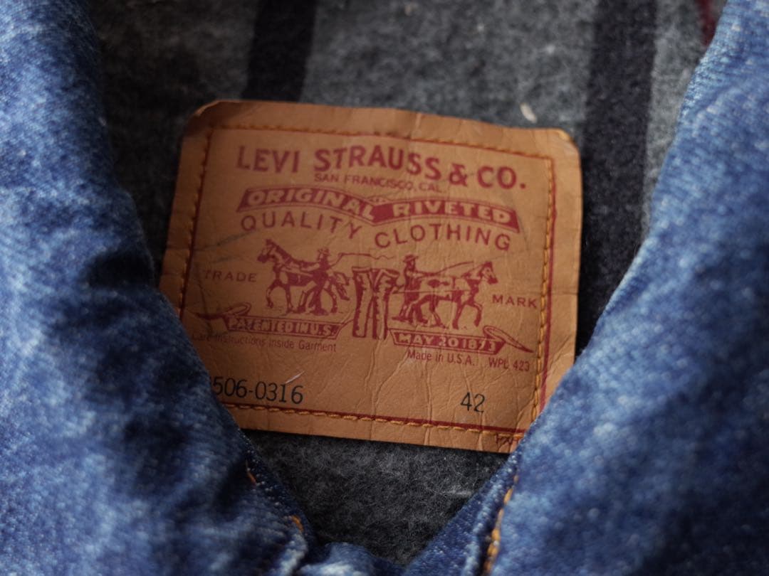 90's USA製　LEVI’S リーバイス　デニムジャケット 70506