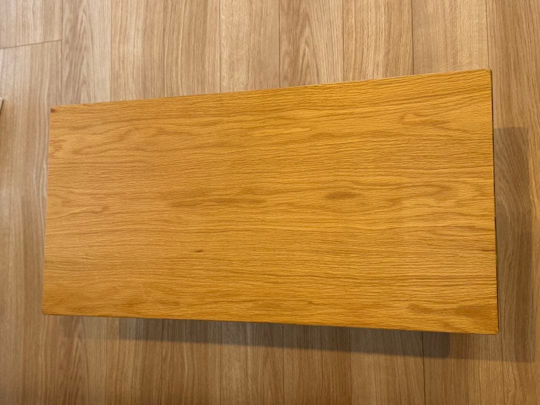 【廃盤】無印良品　オーク材　木製テーブル天板、木製テーブル脚４本組　80×40
