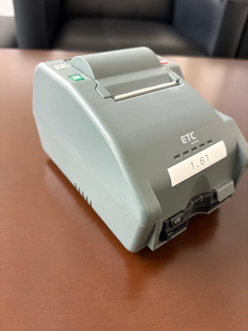 ETC車載器 印刷機能付き グレー