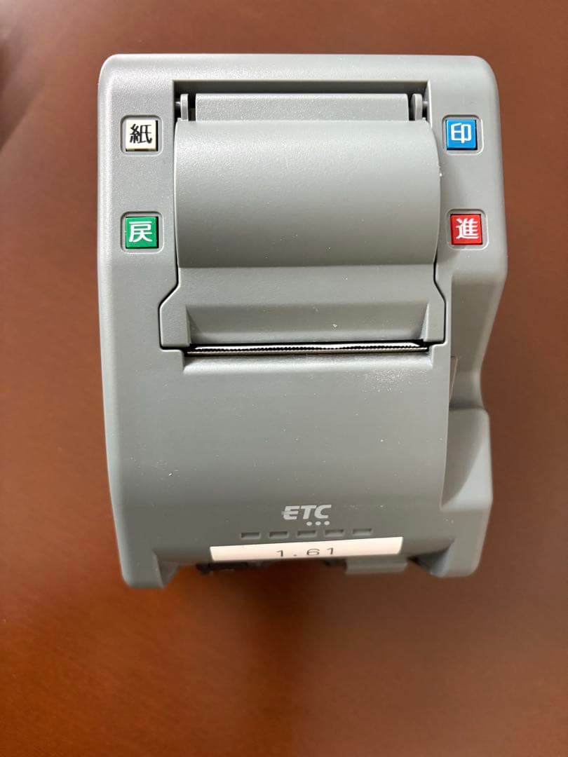ETC車載器 印刷機能付き グレー