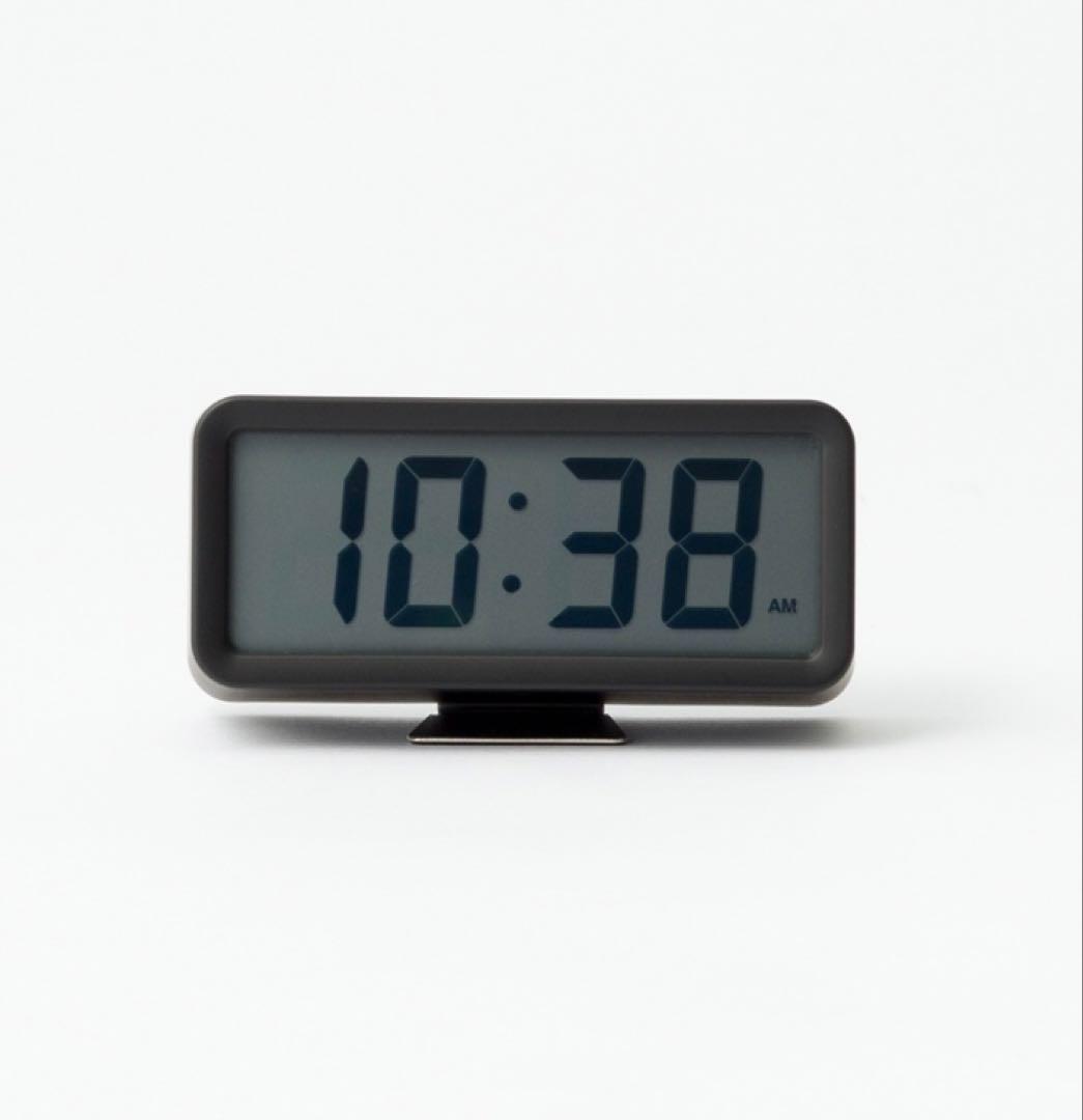 新品★無印良品★ デジタル時計・小 ブラック muji 時計