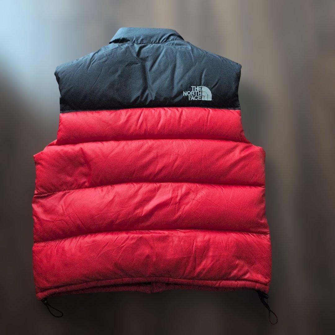 THE NORTH FACEゴールドウィン製 ダウンベスト Lサイズ 赤黒