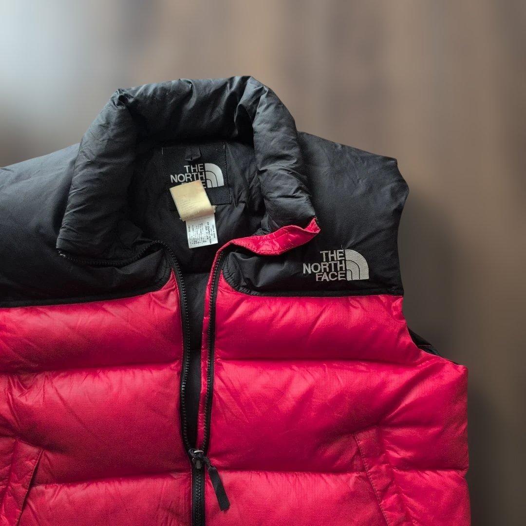 THE NORTH FACEゴールドウィン製 ダウンベスト Lサイズ 赤黒