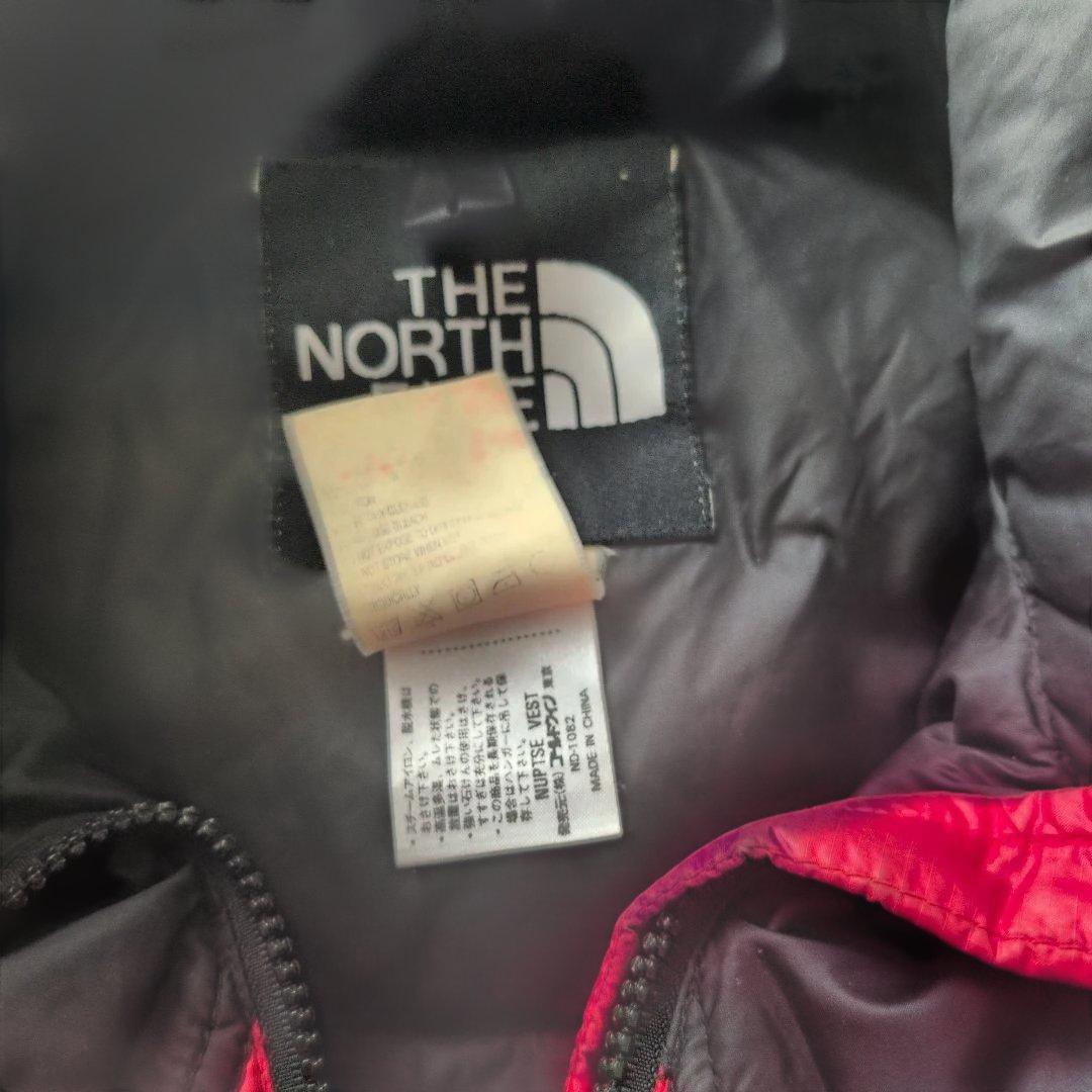 THE NORTH FACEゴールドウィン製 ダウンベスト Lサイズ 赤黒