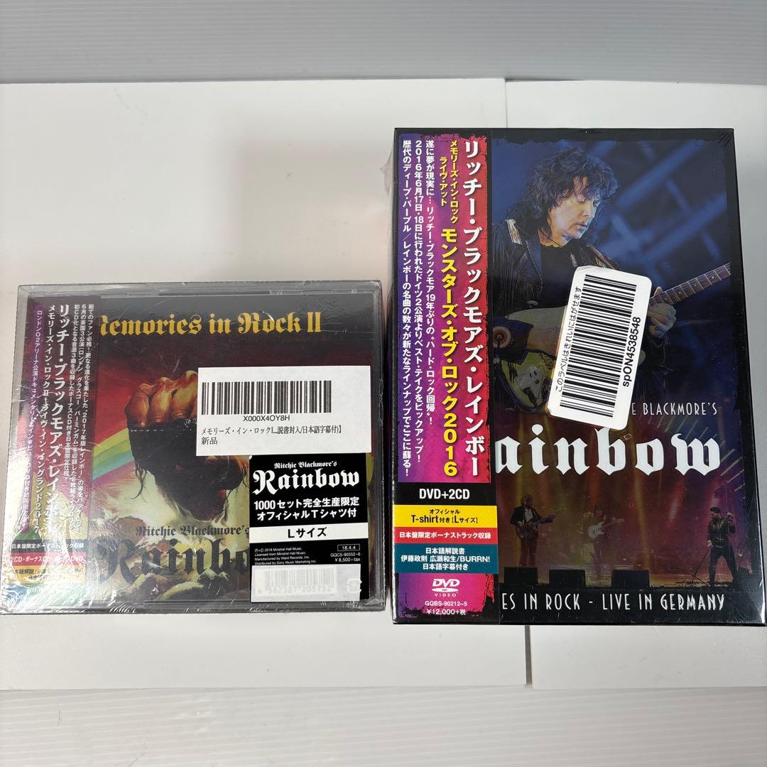 レインボー　CD・DVD　2種類　Tシャツ　Lサイズ　/　ディオ特集　3点セット