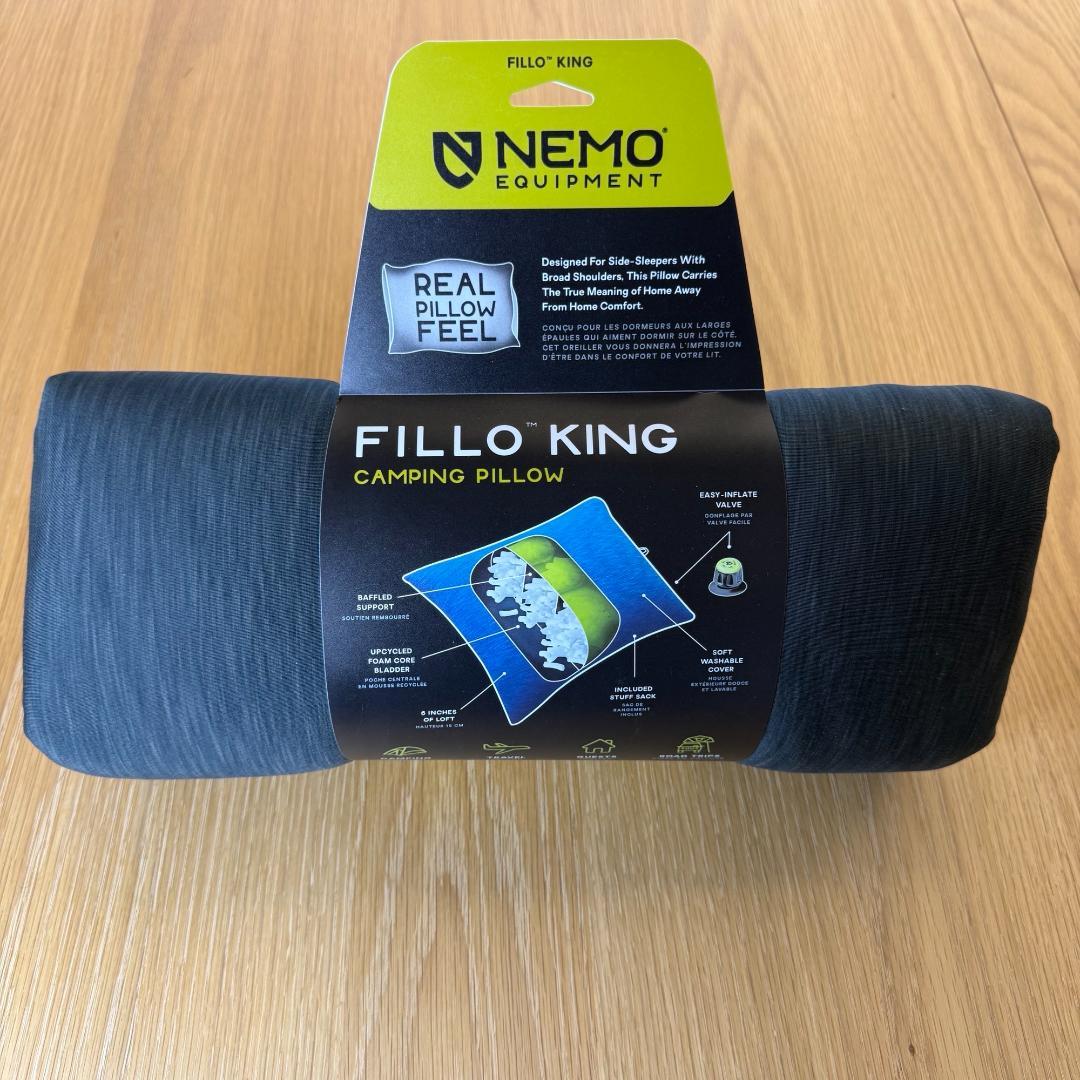 ★新品 NEMO Fillo King 高級キャンプ枕 385g