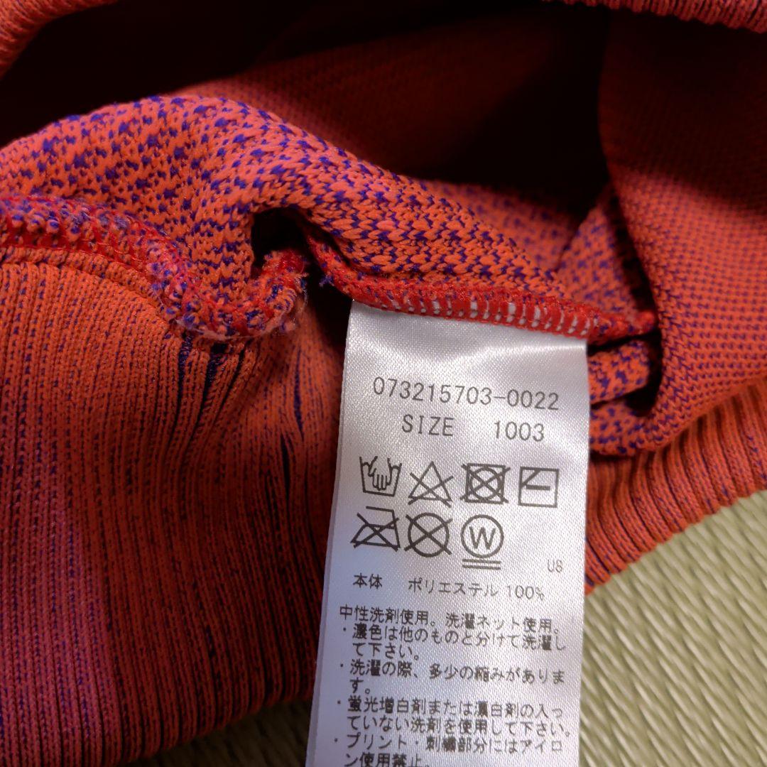 ジーフォアオレンジ カラーブロック ニットセーター