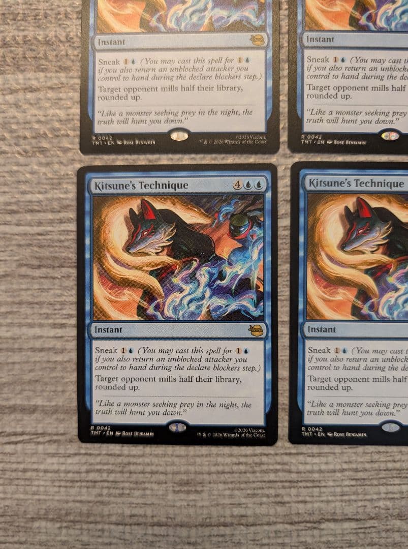 Mtg　キツネの奥義/Kitsune's Techniqu　英語４枚セット