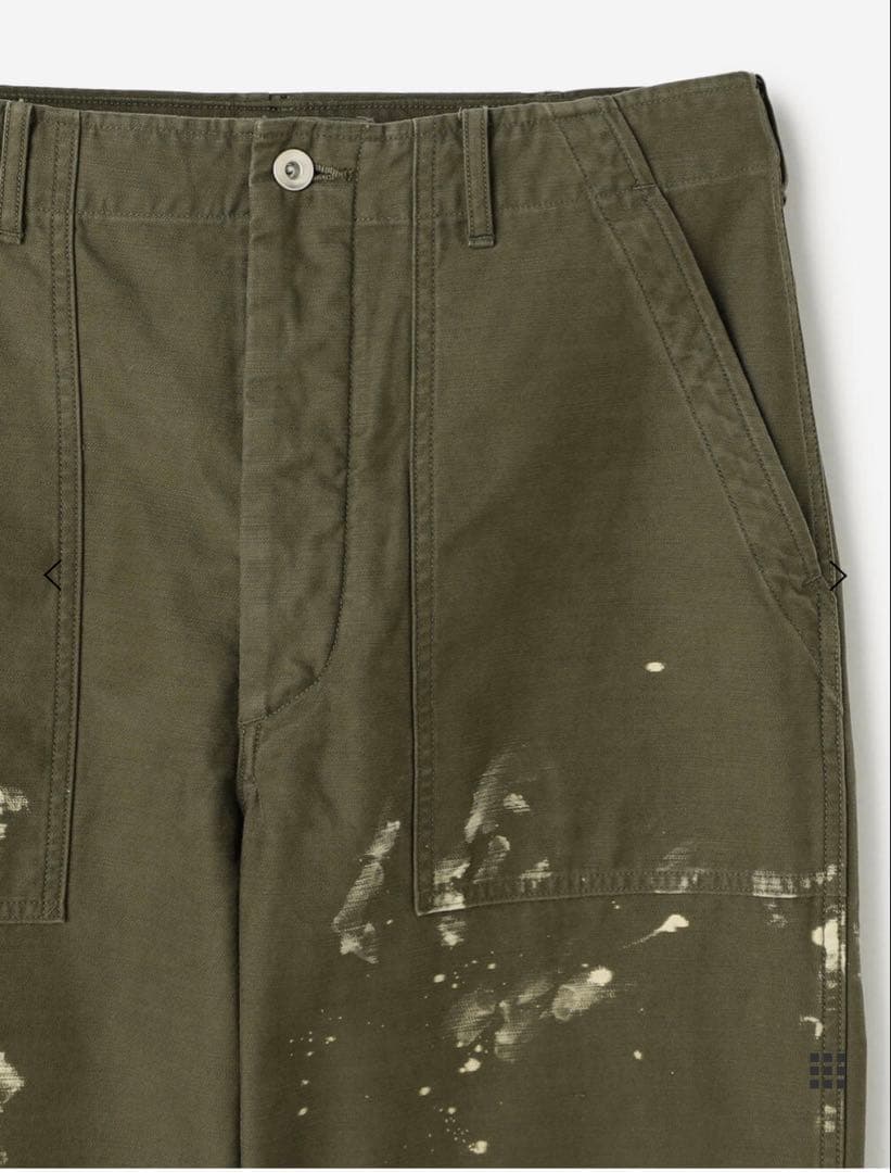 パンツ AURALEE WASHED BAGGY SATINBLEACHED BAKER