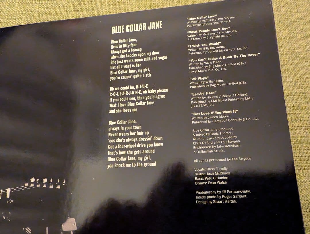 THE STRYPES　BLUE COLLAR JANE 　アナログ盤　2枚組