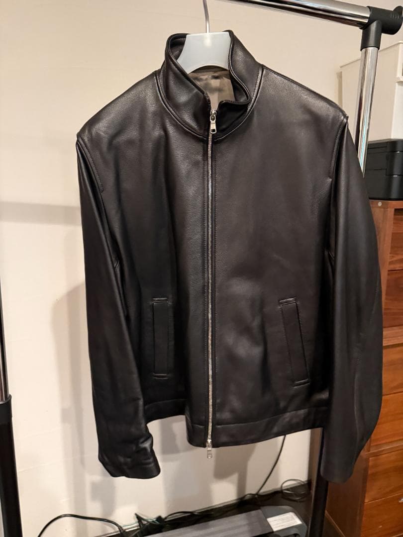 シープスキン レザー ジップ ブルゾン　UNITED ARROWS