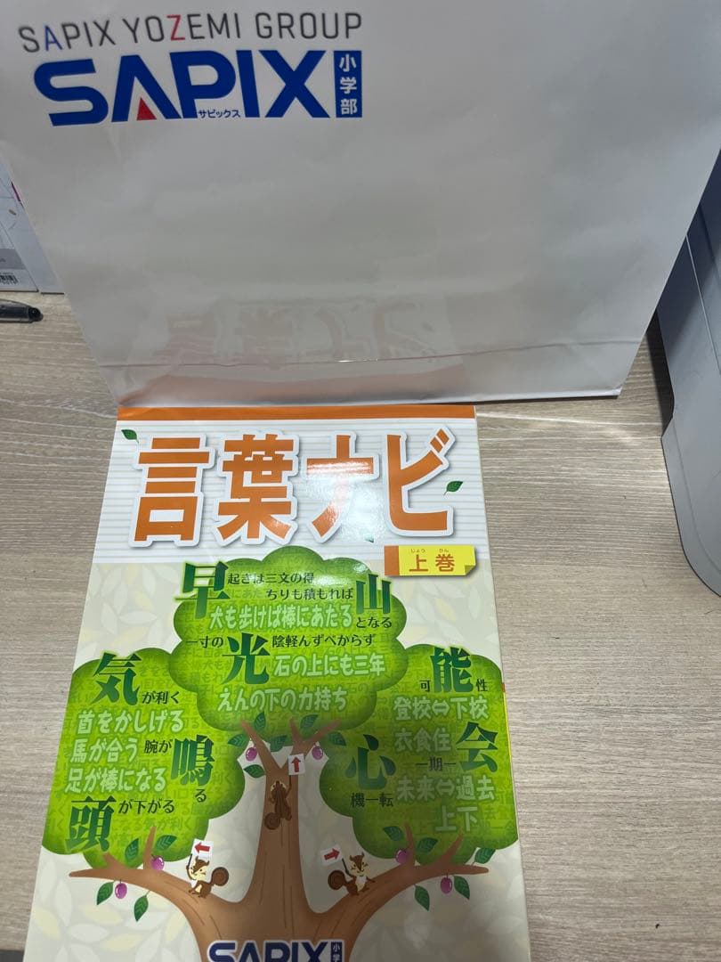 【未使用品】 サピックス 言葉ナビ 上巻 SAPIX