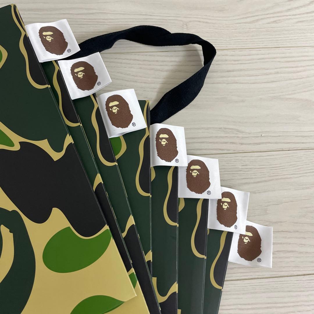 エイプ　A BATHING APE ショッパー　　 中サイズ　７枚セット