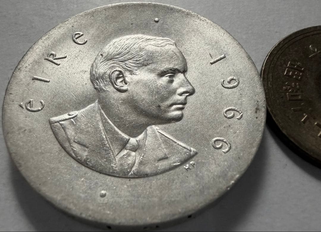 は*5様 1966年アイルランド 10シリング銀貨：イースター蜂起