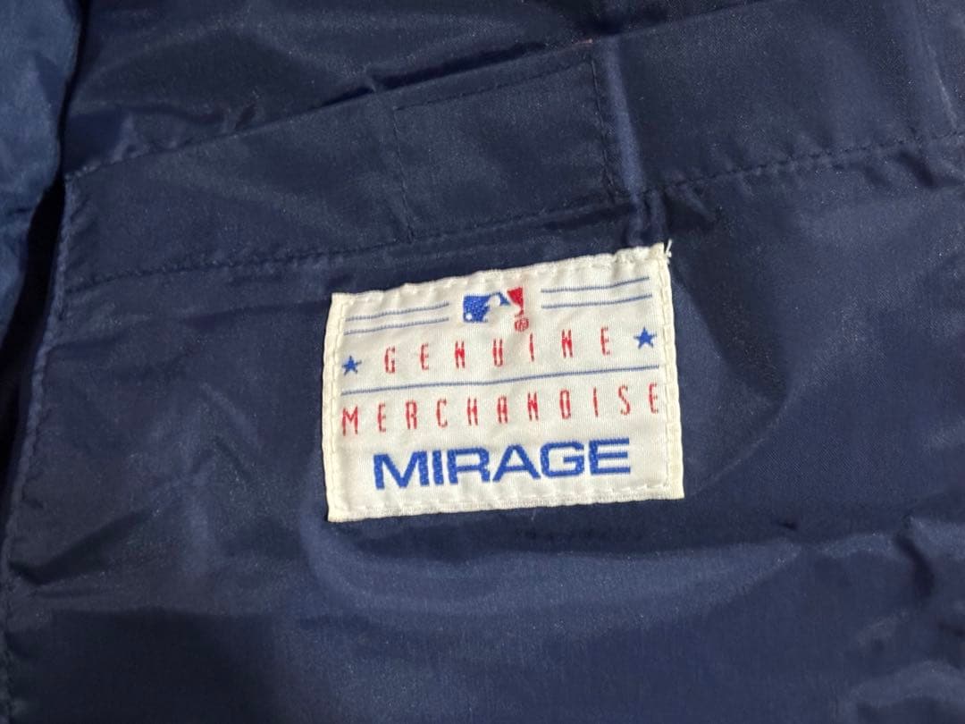 希少90s インディアンス 肉厚ダウンジャケット MLB MIRAGE短丈y2k