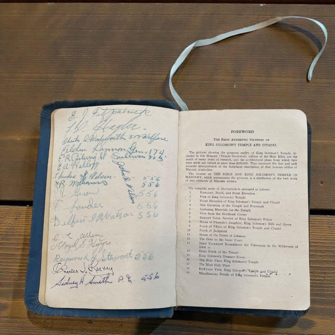 【激レア希少品】フリーメイソンの聖書　実際に使っていたものです