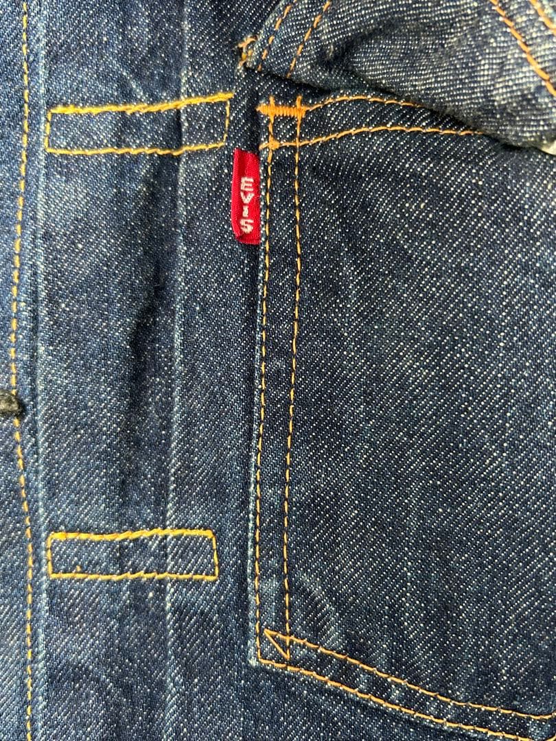 EVISU 1507 2nd セカンド 初期 革パッチ　濃紺 40 赤耳