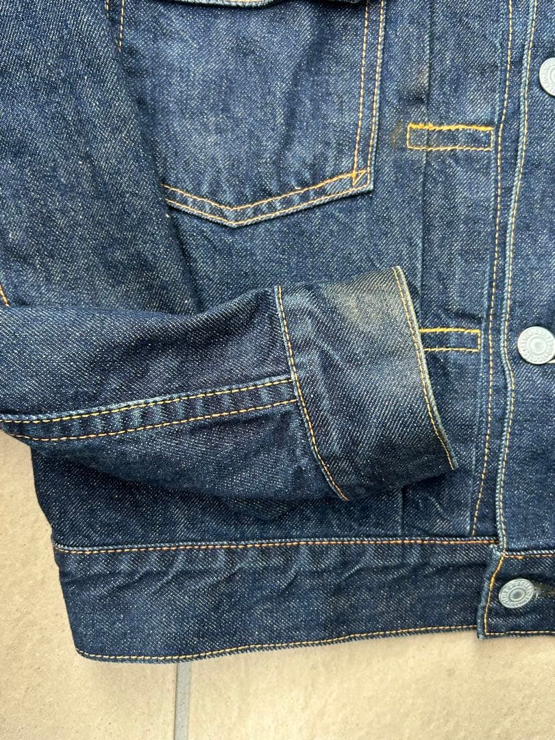 EVISU 1507 2nd セカンド 初期 革パッチ　濃紺 40 赤耳