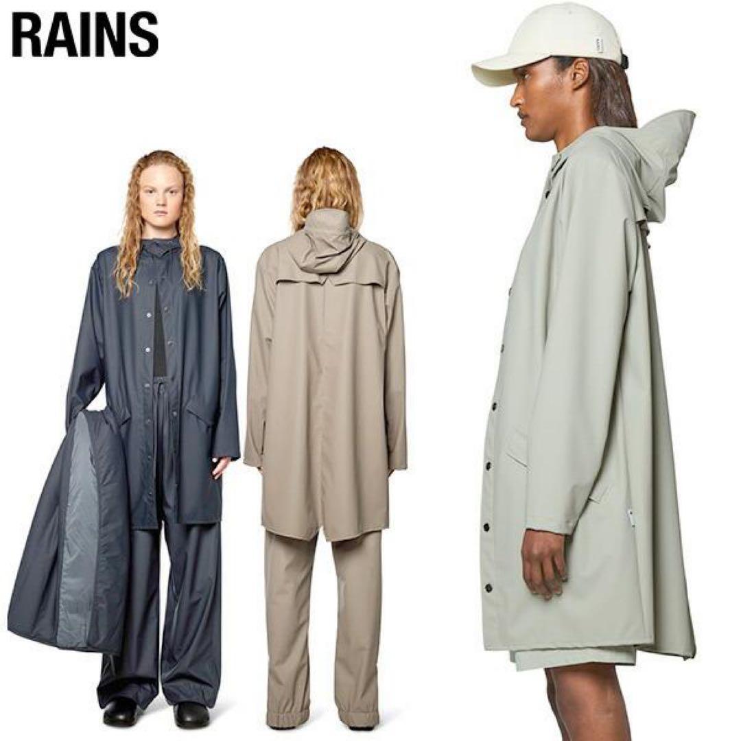 RAINS ベージュ レインコート　タグ付き