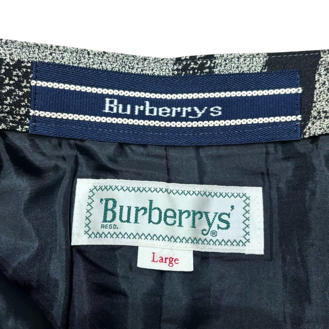 美品 Burberrys バーバリー ロゴ 英字 キュロット スカート ゴルフ